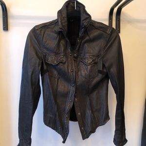 All saints leather jacket